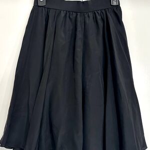 Carolina Herrera Sample Black Silk Circle Skirt/Skort size XS
